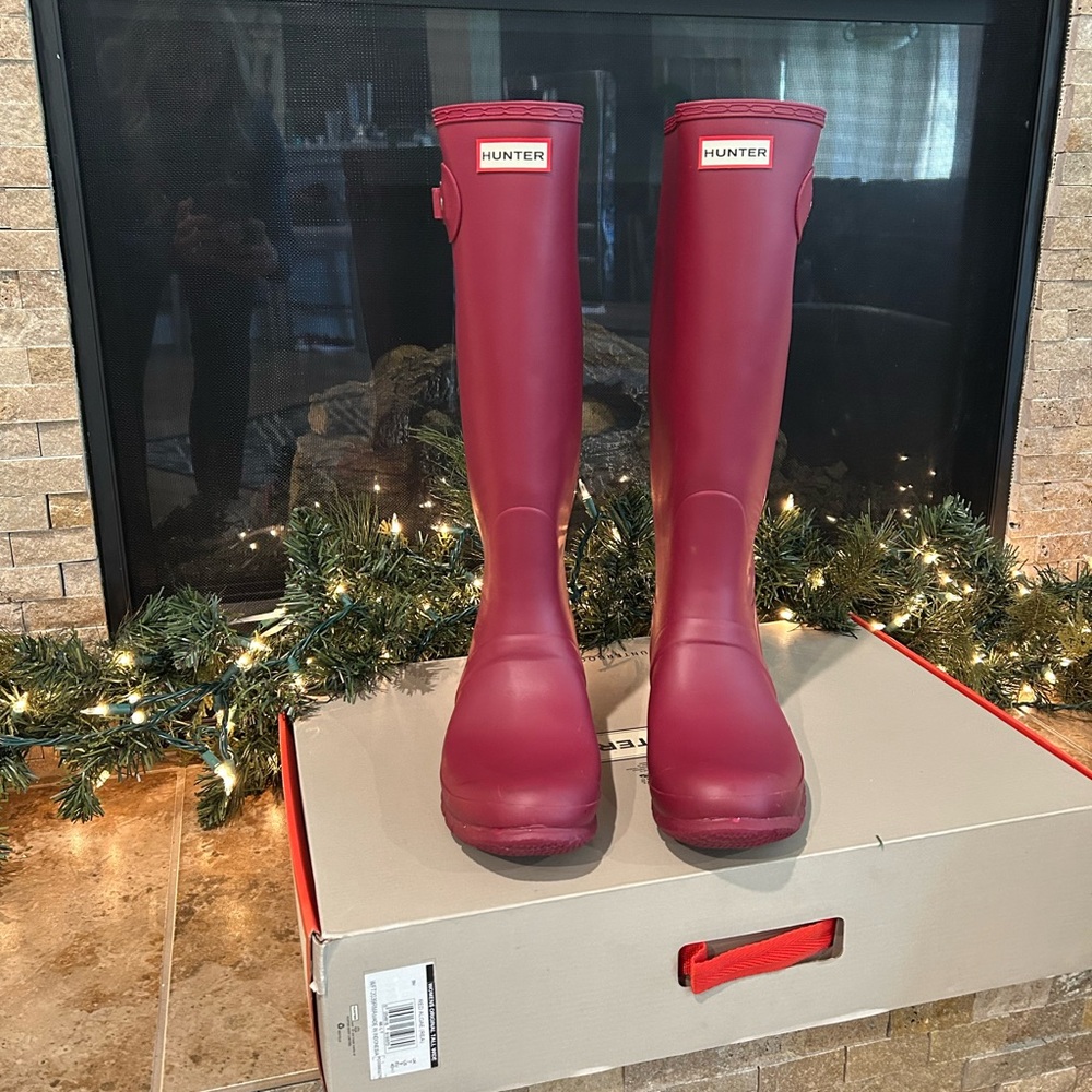 Hunter Pink Rain Boots